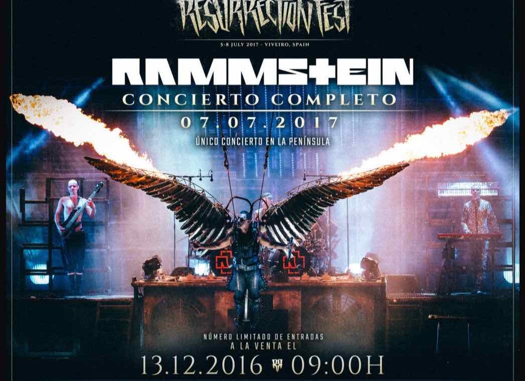 Resurrection Fest: Entradas para el día de Rammstein a la venta el día ...